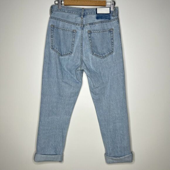 Neon Blonde Siren Mum Fit Button Fly Light Wash Size 25 - Picture 7 of 10